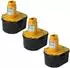 vhbw Ersatzakku 3er-Set NiMH 2000mAh 12V (118260904-14)