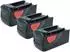 vhbw Ersatz-Akku 3er-Set Li-Ion 36V 4000mAh für Elektrowerkzeug (118261050-2)