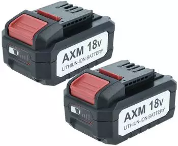 EXTENSILO Akku Li-Ion 18V 2500mAh, 2er-Pack (184019067)