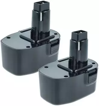 vhbw Ersatzakku 2er-Pack NiMH 2000mAh 14,4V f&uuml;r Elektrowerkzeug (183991056-1)