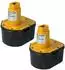 vhbw Ersatz-Akku 2er-Pack NiMH 2000mAh 12V für Werkzeug (118260653-8)