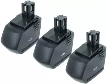 vhbw Akku NiMH 1500mAh 15,6V, 3er-Pack (138070469)