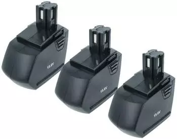 vhbw Ersatzakku f&uuml;r SFB150/SFB155/SFB150A/SFB151 NiMH 1500mAh 15,6V 3er-Pack (138070469-1)