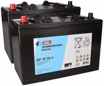 Exide Ersatzakku-Satz für Cleanfix RA 501 B / RA 501 IBC / RA 561 B, GEL, 12V 76Ah (3888)
