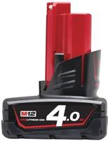 TTI Milwaukee 4932430065, TTI Milwaukee Milwaukee Akku 12V 4,0 Ah Li-Ion M12 B4