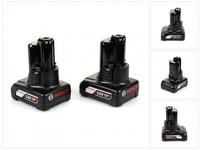 Bosch Akku Set 12 V mit 2x 6,0Ah Akku ( 1600A00X7M )