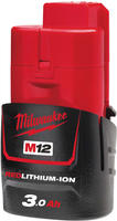 Milwaukee M12&nbsp;B3&nbsp;redlithium Li-Ion 12&nbsp;V 3.0&nbsp;Ah (M12 B3 3.0Ah)