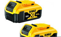 DeWalt Werkzeugakku DCB184P2-XJ, Starter Kit, 18V / 5,0Ah, 2 Schiebeakkus