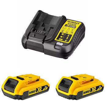 DeWalt Power Set (2 x 18V 2,0 Ah + DCB107)