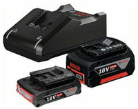 Powertools Starter-Set 18V (GBA 18V 4,0/2,0Ah + GAL 18V-40 Professional) (schwarz, 2x