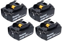 Makita BL1850BX4 Akku Batterien 18 V Li-Ion LXT 5,0 Ah Akkus f&uuml;r kabelloses