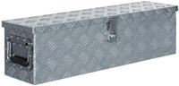 vidaXL Aluminiumkiste 80,5&times;22&times;22 cm Silbern - Silber