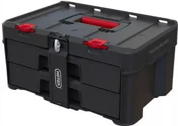 Keter Stack'N'Roll Werkzeugkoffer mit zwei Schubladen 48,1x33,2x23,3 cm 17210832
