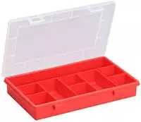 Sortimentskasten Europlus Basic 29/9 Rot/transparent Aufbewahrung - Allit