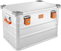 ALUBOX ABX-E78, Alubox Premium Lagerbox 18-250 Liter - Stapelecken- silber Variante,