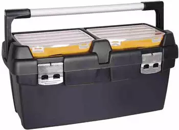 Ironside Werkzeugkasten Kunststoff schwarz Gr.L (100587)