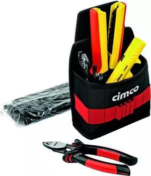 Cimco Gürteltasche Wave Solar inkl. 5 Werkzeuge für Elektriker und Handwerker (170475)