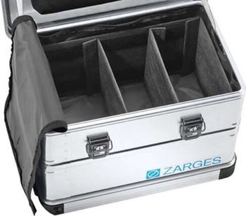 Zarges Innentasche mit Querteiler für Aluboxen (41829)
