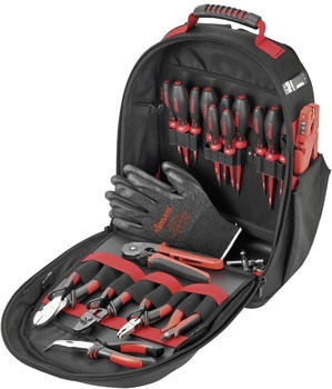 Cimco Industrierucksack PRO Werkzeugrucksack bestückt 21teilig schwarz (170607)