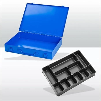 ADB Sortimentskasten 88603 33 x 5 x 23cm Metall mit 11 Fächern