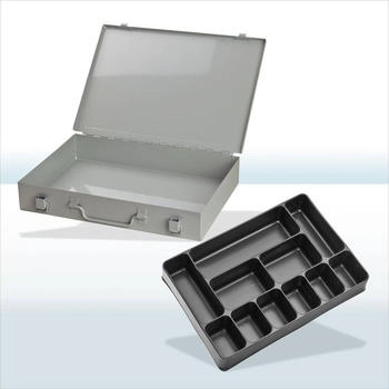 ADB Sortimentskasten 88611 33 x 5 x 23cm Metall mit 11 Fächern