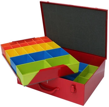 ADB Sortimentskasten Typ SK3 88402 43,7 x 13,5 x 33cm Metall mit 46 Fächern