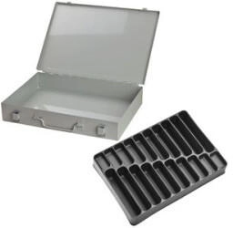 ADB Sortimentskasten 88614 33 x 5 x 23cm Metall mit 20 Fächern