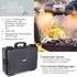 HMF Transportkoffer ODK100 aus Kunststoff mit Schaumstoff wasserdicht 57 x 21,5 x 41,5cm
