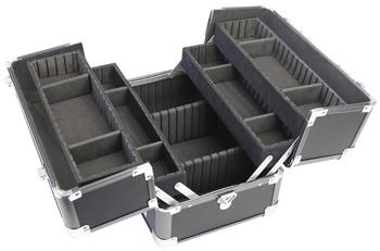 HMF Kosmetikkoffer 14901-02 klein Hartschale abschlie&szlig;bar schwarz