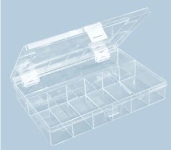 Hünersdorff Sortimentskasten PS-COMPACT 613600 25 x 4,6 x 17cm Kunststoff mit 8 Fächern