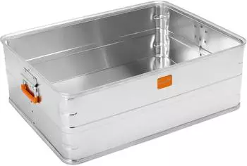 ALUBOX Aufbewahrungsbox Lagerbox Stapelboxen (106 Liter) Größenübergreifend kombinierbare Stapelmöglichkeiten 106 l 57.5 cm x 27.5 cm x 78.5 cm