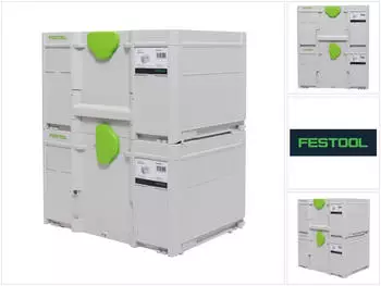 Festool Systainer Set 2x SYS3 M 237 (2x 204843) 21,4 Liter 396x296x237mm We
