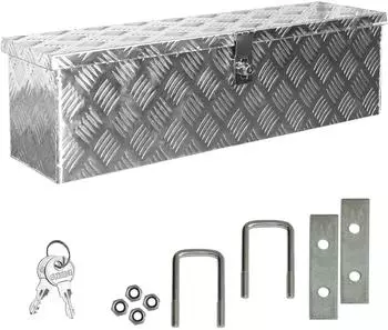 Trucky Anhänger-Deichselbox Truckbox Deichselkasten D035 inkl. Montagesatz Aluminium Deichselbox