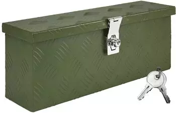 Trucky Anhänger-Deichselbox Deichselbox Werkzeugkasten Truckbox Alu Box Transportbox D015 Grün