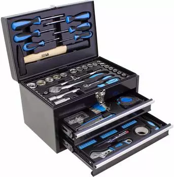 K&auml;rcher Werkzeugset 117-teilig (117-tlg) Chrom Vanadium & Karbonstahl in Metallbox
