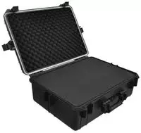 vidaXL Transportkoffer Schwarz mit Schaumstoff 35 L Fassungsverm&ouml;gen