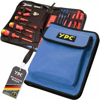 YPC Werkzeugtasche "ZipCaddy XL" Werkzeug Organizer 31x23x5cm reißfest robust wasserabweisend stabil modern blau