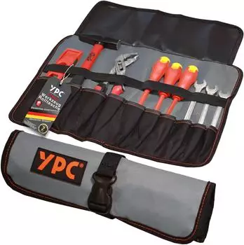YPC Werkzeugtasche "VarioRoll L" Werkzeug Rolltasche 45x32cm reißfest robust wasserabweisend stabil modern grau