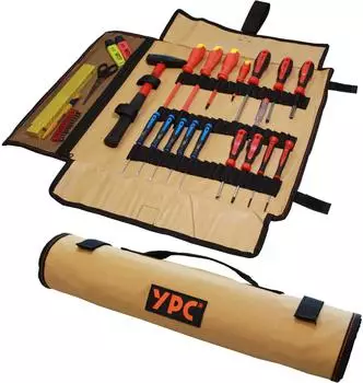 YPC Werkzeugtasche "VarioRoll XXL" Werkzeug Rolltasche 62x44cm reißfest robust wasserabweisend stabil modern khaki