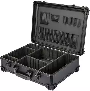 HMF leer Werkzeugkasten gro&szlig; mit 17 Einsteckf&auml;cher und 5 Trennw&auml;nde 46 x 33 x 15 cm