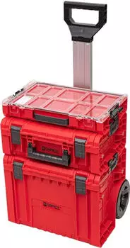 Qbrick System PRO 2.0 Set 4 RED ULTRA HD Werkzeugwagen Set + PRO Cart 2.0 + PRO Tec