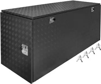 Trucky Anhänger-Deichselbox Truckbox Anhängerbox Schwarz Alubox Deichselbox P900