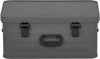 Enders Aufbewahrungsbox Alubox 47 L grey hochwertig verarbeitet mit Moosgummidichtung Alukiste Transportbox Lagerbox Alukoffer Metallkiste Alubox