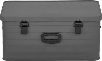 Enders Aufbewahrungsbox Alubox 80 L grey hochwertig verarbeitet mit Moosgummidichtung Alukiste Transportbox Lagerbox Alukoffer Metallkiste Alubox