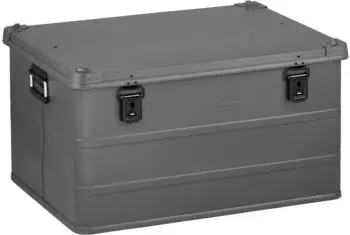 Enders Aufbewahrungsbox Industriebox 123 L grey hochwertig verarbeitet Alukiste Transportbox Lagerbox Alukoffer Metallkiste Alubox