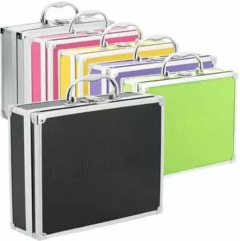 Eci Tools Aluminium Koffer Schwarz Box mit Schaumstoffeinlage 560013 Schwarz