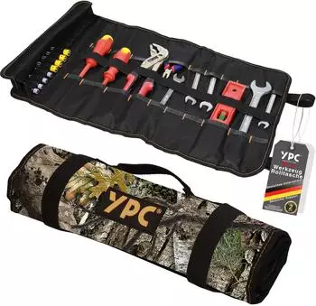 YPC Werkzeugtasche "VarioRoll XL" Werkzeug Rolltasche 56x34cm reißfest robust wasserabweisend XL Abmessungen praktisch camouflage