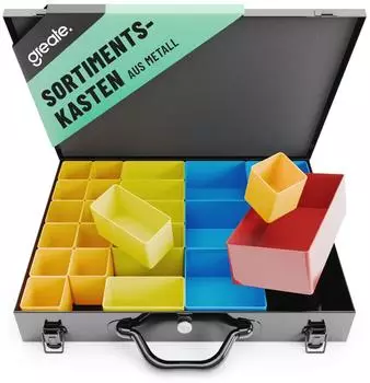 greate. Sortimentskasten Sortimentskasten Metall mit 23 Behältern Schraubenkoffer (1 St)