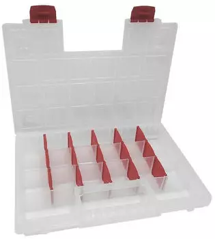 Kistenberg Sortimentskasten NORT 34,4 x 5 x 24,9cm Kunststoff mit 20 F&auml;chern