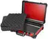 HMF Transportkoffer mit Noppen- & Rasterschaumstoff 39 x 29 x 12 cm rot